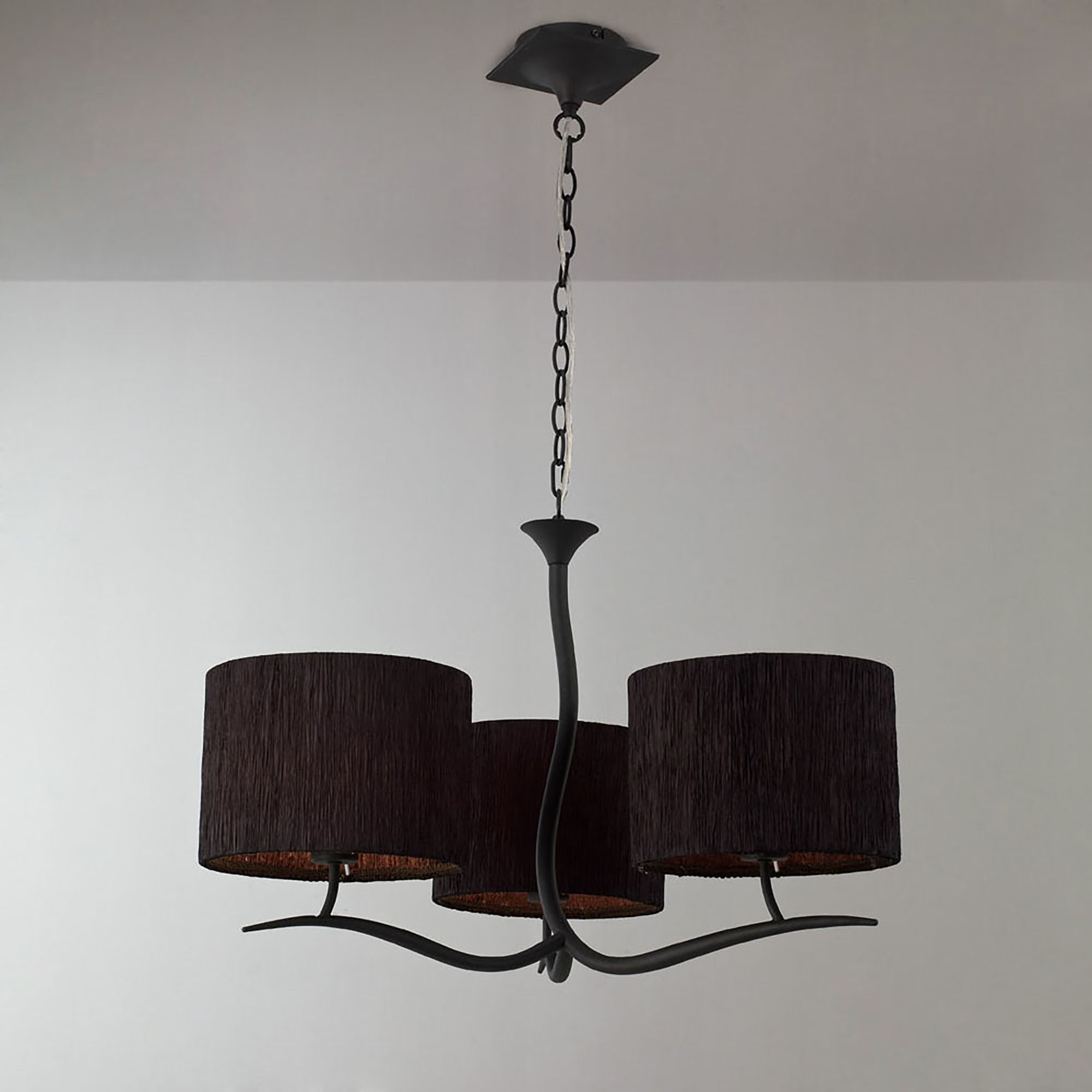 Eve Anthracite-Black Ceiling Lights Mantra Multi Arm Fittings